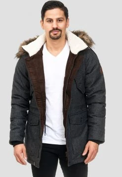 INDICODE JEANS BAYNES - Veste D'hiver - Salt/pepper