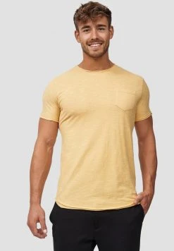 INDICODE JEANS WILBUR - T-shirt Imprimé - Yellow -INDICODE Boutique 7441bd2097a440a7afd2876a6736b4ea