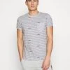 INDICODE JEANS ECKLEY - T-shirt Imprimé - Light Grey Mix