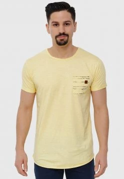 INDICODE JEANS MORAN - T-shirt Imprimé - Pale Banana