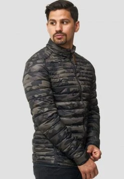 INDICODE JEANS Veste Mi-saison - Mottled Dark Green -INDICODE Boutique 7673f3389fe74475b6a9c7dab8db64ae