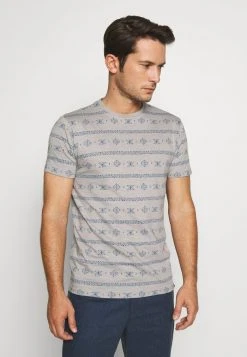 INDICODE JEANS CANNES - T-shirt Imprimé - Grey