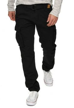 INDICODE JEANS WILLIAM - Pantalon Cargo - New Black
