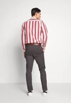 INDICODE JEANS GOVER - Chino - Dark Grey -INDICODE Boutique 796908ac79be4b0c89ac526ea6e28a08