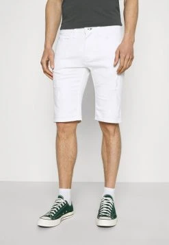 INDICODE JEANS COMMERCIAL KEN HOLES - Short En Jean - Offwhite