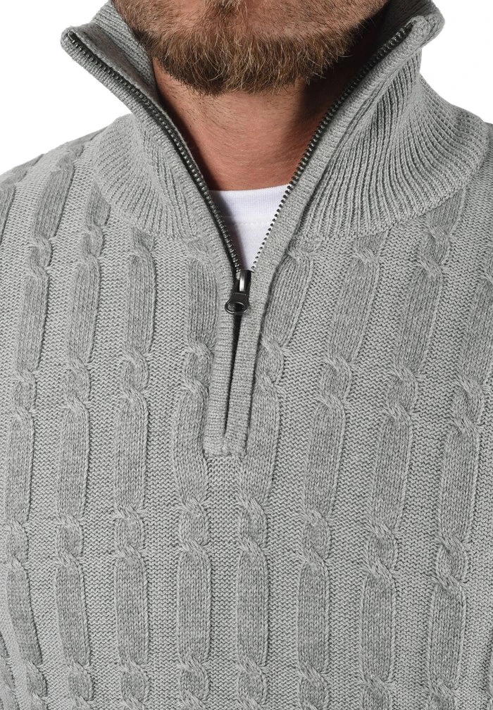 INDICODE JEANS IDPAULO - Pullover - Grey Mix 4 INDICODE JEANS IDPAULO - Pullover - Grey Mix – Image 4