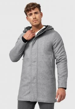 INDICODE JEANS MANTEL MARKS - Veste D'hiver - Lt Grey Mix