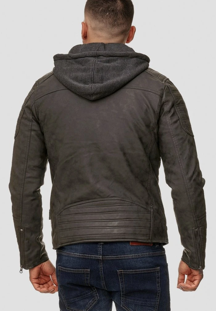 INDICODE JEANS MIGUEL - Veste En Similicuir - Dark Grey 3 INDICODE JEANS MIGUEL - Veste En Similicuir - Dark Grey – Image 3