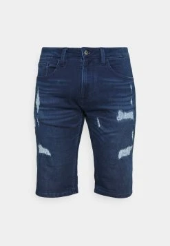 INDICODE JEANS COMMERCIAL KEN HOLES - Short En Jean - Blue -INDICODE Boutique 7d65dcf9cf5e4fa9b063d9eb85f55ddb