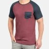 INDICODE JEANS IDGRESHAM - T-shirt Imprimé - Dark Red