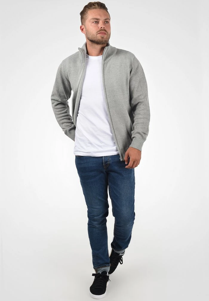 INDICODE JEANS RICKERT - Gilet - Light Grey Mix 2 INDICODE JEANS RICKERT - Gilet - Light Grey Mix – Image 2