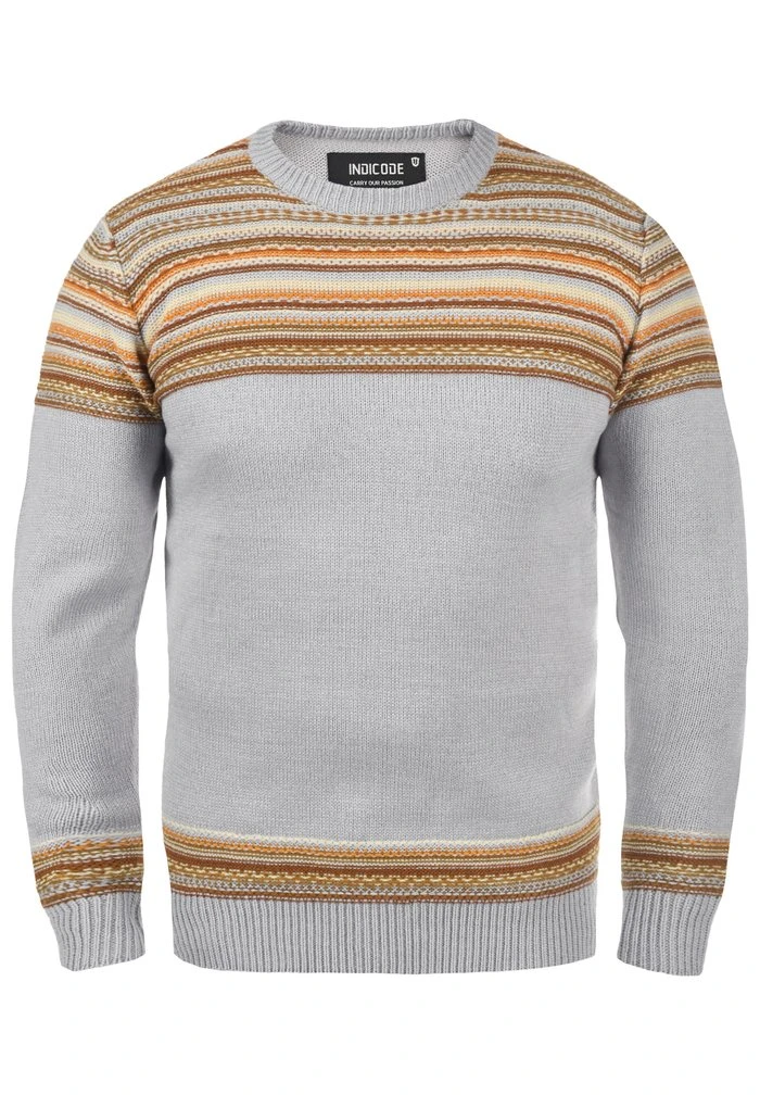 INDICODE JEANS IDLURDES - Pullover - Grey Mix 5 INDICODE JEANS IDLURDES - Pullover - Grey Mix â Image 5