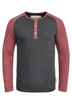 INDICODE JEANS IDWINSTON - T-shirt à Manches Longues - Charcoal/wine -INDICODE Boutique 81e0a82a961941818b11157aba17713f