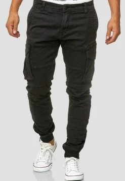 INDICODE JEANS ALEX - Pantalon Cargo - Black -INDICODE Boutique 84aaecdf75b046119fd47dc0a6de5f7f