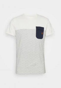 INDICODE JEANS ALFORD - T-shirt Imprimé - Offwhite