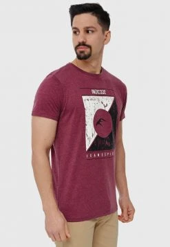 INDICODE JEANS T-shirt Imprimé - Bordeaux Mix -INDICODE Boutique 860ae386527f44f98a07ca857be791c5