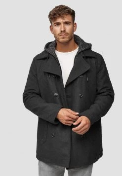 INDICODE JEANS Manteau Court - Anthracite