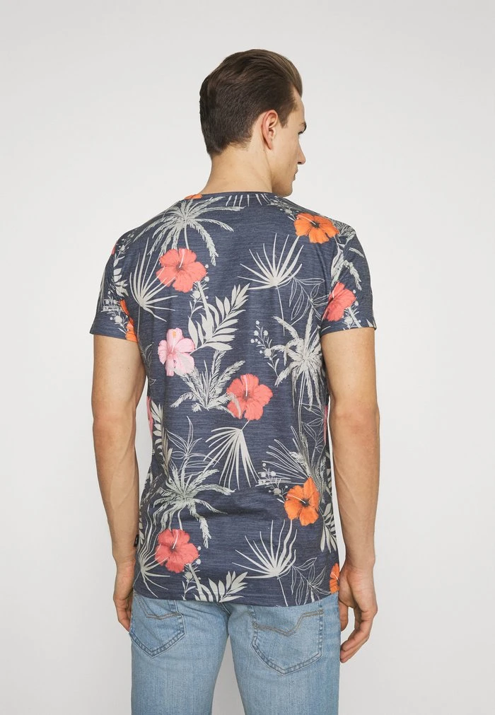 INDICODE JEANS CADIZ BRILIANT - T-shirt Imprimé - Navy 3 INDICODE JEANS CADIZ BRILIANT - T-shirt Imprimé - Navy – Image 3