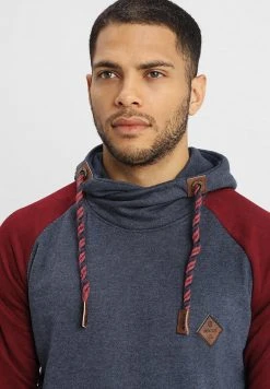INDICODE JEANS DYOTT - Sweat à Capuche - Bordeaux Mix -INDICODE Boutique 8b2585d3fac841029992aec8cc983d9a