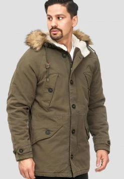 Promos INDICODE JEANS Boutique 25 INDICODE JEANS Veste D'hiver - Dark Green