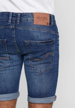INDICODE JEANS KADEN HOLES - Short En Jean - Medium Indigo -INDICODE Boutique 8bda28794d124fb088423300f34b0d21