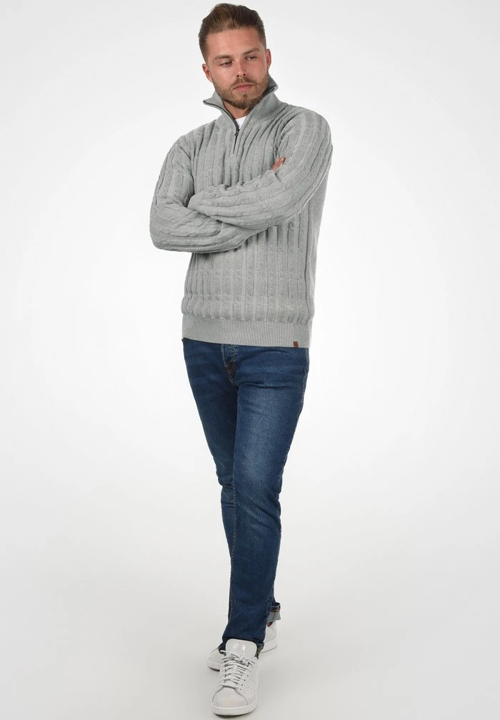 INDICODE JEANS IDPAULO - Pullover - Grey Mix 2 INDICODE JEANS IDPAULO - Pullover - Grey Mix – Image 2