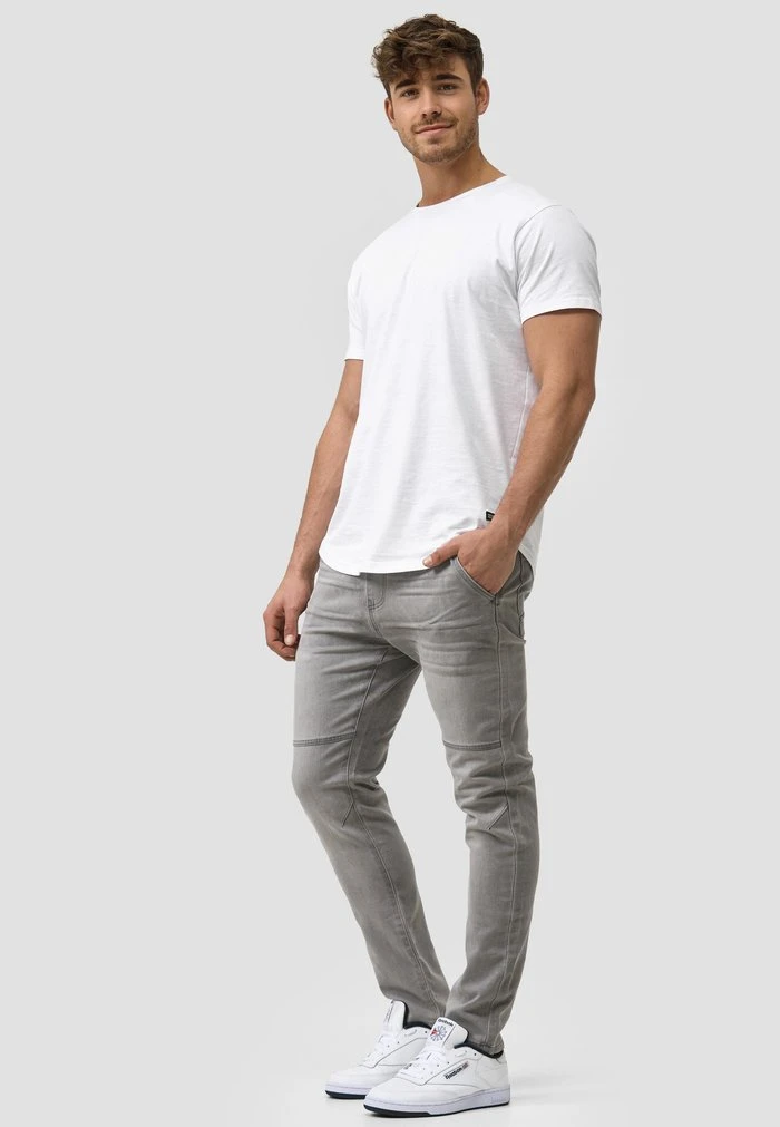 INDICODE JEANS FABRIZIO - Jean Slim - Vintage Grey 2 INDICODE JEANS FABRIZIO - Jean Slim - Vintage Grey â Image 2