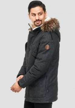 INDICODE JEANS BAYNES - Veste D'hiver - Salt/pepper -INDICODE Boutique 901fc50b4afb497d88099f4b080a996c