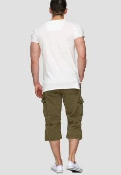 INDICODE JEANS MIT GÜRTEL NICOLAS - Short - Dark Green -INDICODE Boutique 90bcaf3e858447a1aa787c35be44e8ec