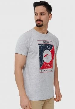 INDICODE JEANS T-shirt Imprimé - Lt Grey Mix -INDICODE Boutique 91420ed511904ac2b292f9ad79054dd1