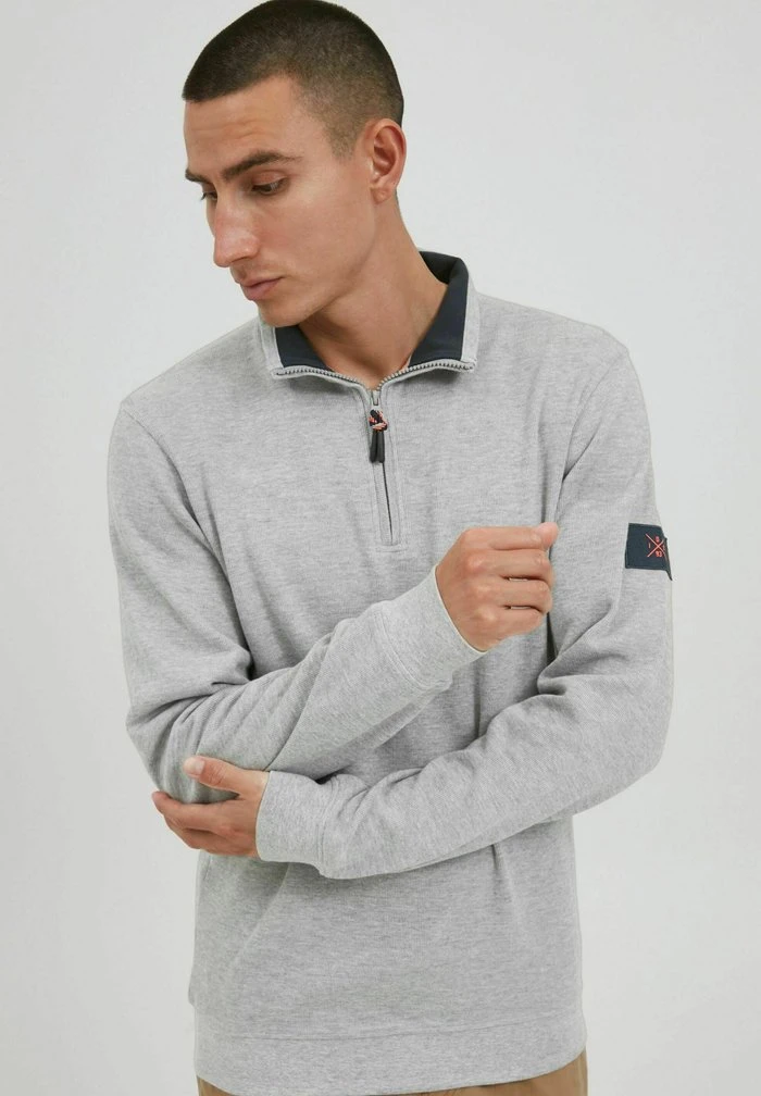 INDICODE JEANS IDARCELINO - Pullover - Light Grey Mix 1 INDICODE JEANS IDARCELINO - Pullover - Light Grey Mix