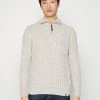 INDICODE JEANS RUFUS - Pullover - White Asparagus