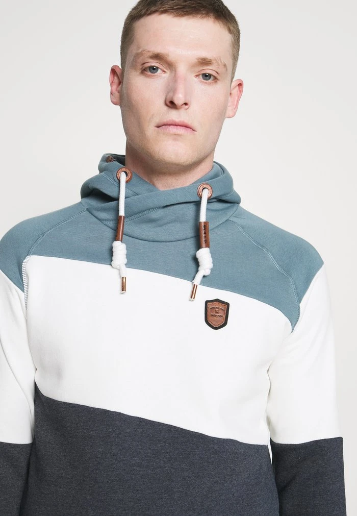 INDICODE JEANS PESSAC - Sweat à Capuche - Aegean Blue 4 INDICODE JEANS PESSAC - Sweat à Capuche - Aegean Blue â Image 4