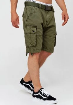 INDICODE JEANS CARGO ABNER - Short - Army -INDICODE Boutique 9249295e4eeb430ca35c85bb12d50eb3