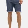 INDICODE JEANS CASUAL FIT - Short - Mottled Blue