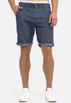 INDICODE JEANS CASUAL FIT - Short - Mottled Blue