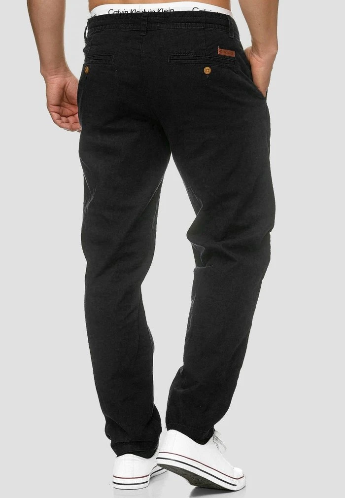 INDICODE JEANS Chino - Black 3 INDICODE JEANS Chino - Black â Image 3
