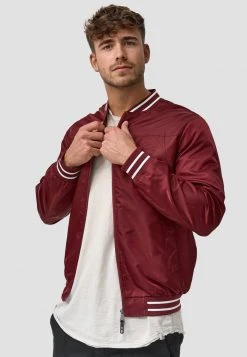 INDICODE JEANS MANOS - Blouson Bomber - Bordeaux -INDICODE Boutique 94779feae18646969badf3779519e970