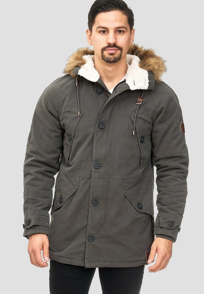 INDICODE JEANS Veste D'hiver - Anthracite 1 INDICODE JEANS Veste D'hiver - Anthracite