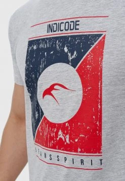 INDICODE JEANS T-shirt Imprimé - Lt Grey Mix -INDICODE Boutique 9902a9f9cc124b7692f6d29e3789bb12