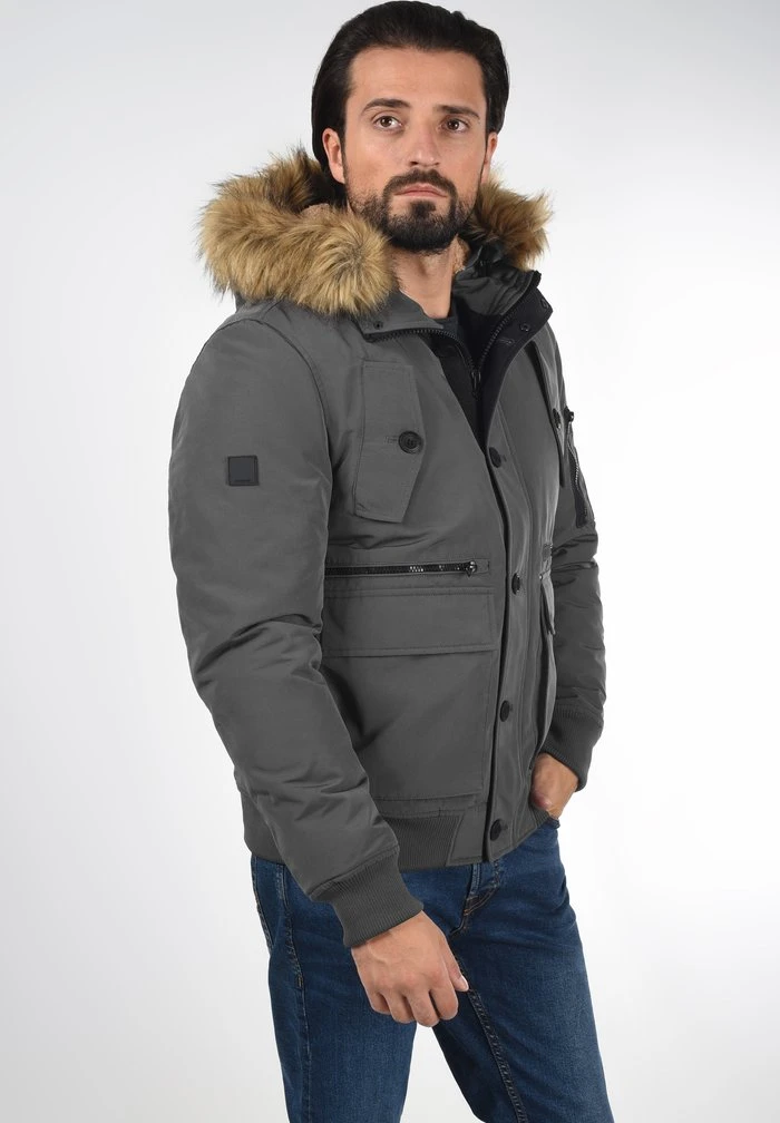INDICODE JEANS IDDUFFY - Veste D'hiver - Forged Iron 1 INDICODE JEANS IDDUFFY - Veste D'hiver - Forged Iron