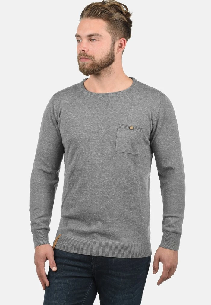 INDICODE JEANS IDDEMARCUS - Pullover - Light Grey 1 INDICODE JEANS IDDEMARCUS - Pullover - Light Grey