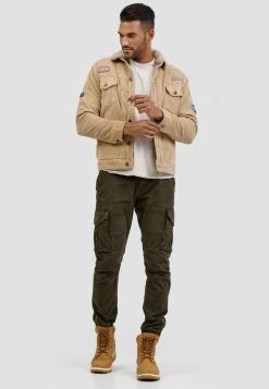 INDICODE JEANS BEARD - Veste En Jean - Cornstalk -INDICODE Boutique 9c767a55ad3f426bb7789e48fe8ff216