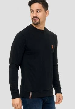 INDICODE JEANS BEECHEN - Sweatshirt - Black -INDICODE Boutique 9c94c768d52543b28a26293b6e7dd3ff