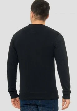 INDICODE JEANS BEECHEN - Sweatshirt - Black -INDICODE Boutique 9c94da245dec44258363c78b2eb73eb3