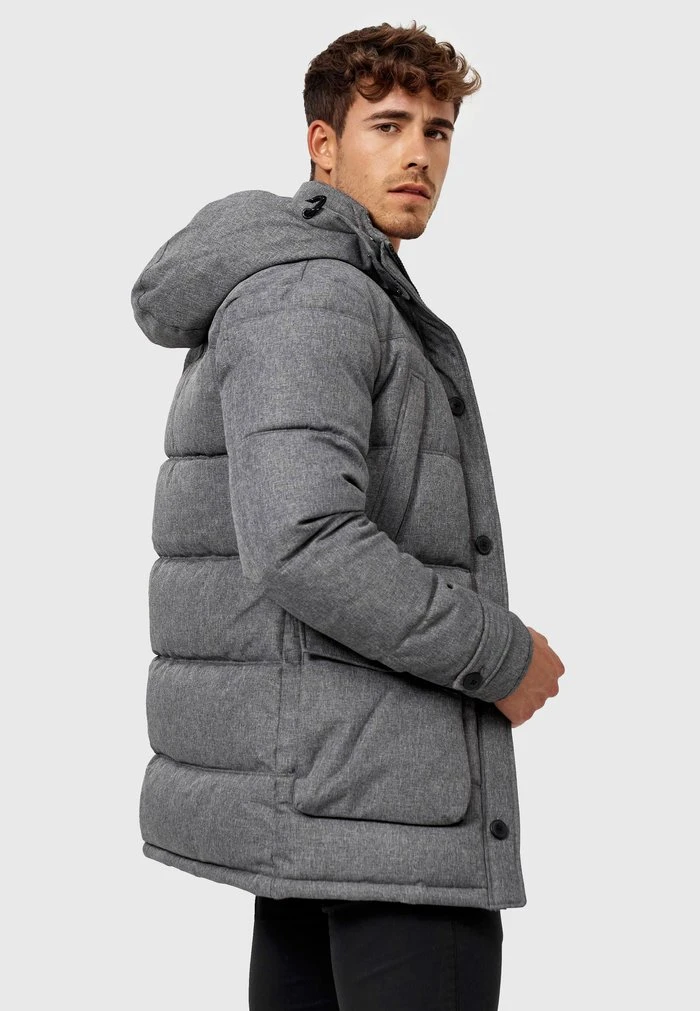 INDICODE JEANS TUSCON - Veste D'hiver - Grey Mix 4 INDICODE JEANS TUSCON - Veste D'hiver - Grey Mix – Image 4