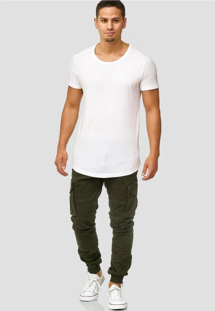 INDICODE JEANS ALEX - Pantalon Cargo - Dark Green 2 INDICODE JEANS ALEX - Pantalon Cargo - Dark Green – Image 2