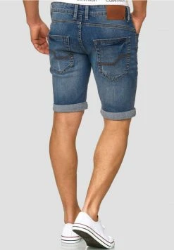 INDICODE JEANS CUBA CADEN - Short En Jean - Medium Indigo -INDICODE Boutique a3e92e5133b945ff8acb40a65002692c