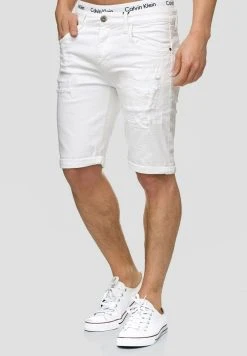 INDICODE JEANS CUBA CADEN - Short En Jean - Off-white
