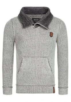 INDICODE JEANS DANE - Pullover - Light Grey -INDICODE Boutique a5de55cda00b4aa1bad7ae87593d728f